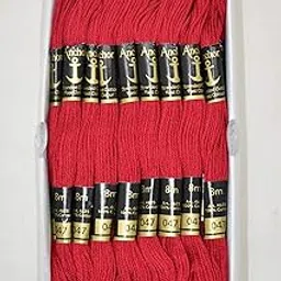 Anchor Thread Stranded Cotton Skiens Cross/Long Stitched Embroidery Threads (Set of 10 Pieces) (Shade no. 47)-picture-25