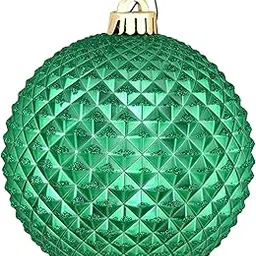 Vickerman 6" Seafoam Green Durian Glitter Ball. Includes 4 Pieces per Pack.-picture-14