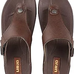 urjo Men's Glf21 Extra Soft Slippers with Cushion FootBed for Adult | Comfortable & Light Weight | Stylish & Anti-Skid | Waterproof & Dailywear Chappal for Gents/Boys (Welcome)-picture-17