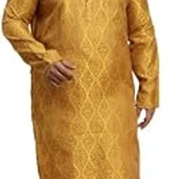 sojanya (Since 1958 Men's Jacquard Silk Printed Kurta & Pyjama Set-picture-54
