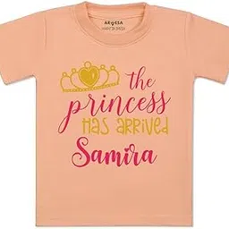 ARVESA New Born Customized Monthly Milestone Birthday Unisex TS-27 Baby Customised Kids Baby Tshirt for Newborns, Baby Boy Girl Dress Clothes for Photoshoot-picture-32