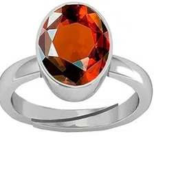 sidharth gems Gomed Ring 4.25 Ratti 3.00 Carat Natural and Certified Hessonite Garnet (Gomed) Astrological Gemstone Adjustable for Men and Women-picture-27
