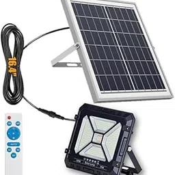 kh Solar Street Light Waterproof 16ft Wire Light Sensor Solar Lights Solar Security Outdoor Solar Lights for Outside Garden Balcony Patio with Remote Control (Solar-100 Watt)-picture-23