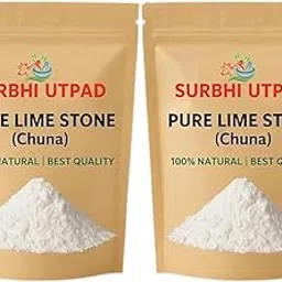 SURBHI UTPAD Edible Limestone Chuna Powder 400G (Calcium Carbonate) – Food‑Grade Purified Powder (200gx2)-image-3