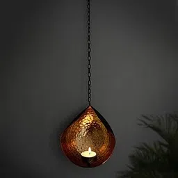 TIED RIBBONS Wall Hanging Tealight Candle Holders Metal Wall Sconce - Decorations Items for Home Wall Decor Restaurant Gifts (Pack of 1) - Home Décor - Gifts Item-picture-32