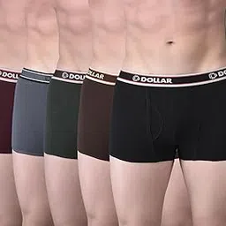 dollar bigboss Men's Pack of 5 Solid Cotton Trunk (Colour May Vary)-picture-40