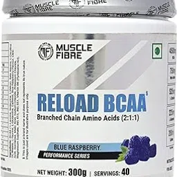 MUSCLE FIBRE BCAA 2:1:1(Leucine, Isoleucine, valine) with Beta-Alanine+Glutamine | Powerful and Instant Powder Blend with Branched Chain Amino Acids(BCAAs) for Pre, Intra and Post-Workout | Helping muscle growth, gain, Endurance, recovery and Instant Rehydration [Blue Raspberry, 300g, 40 Servings]-picture-27