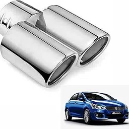 Asryd Dual Silencer Exhaust Tip Pipe Rustproof Stainless Steel Muffler Tail End Outlet 1Pcs For Maruti Suzuki Ciaz-image-92