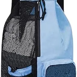 BNF® Mesh Drawstring Backpack Large Capacity Folding Portable Lightweight Gym Bag Blue-Sporting Goods-Fitness, Running & Yoga-Gym Bags-1 Swimming Drawstring Bag-image-5