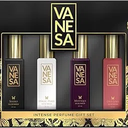 VANESA Women Intense Luxury Perfume Gift Set (20ML*4)| Strong & Long Lasting | Eau De Parfum - 80ML-image-49