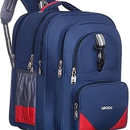 urooj 45 Liters, 43 cms School Bag Class 5-12 Large 7 partition Laptop Collage Office Travel Backpack Unisex (Dark Blue)-picture-11