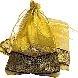 moira Potli Bags Silk Brocade (18 cm X 12 cm)-picture-43