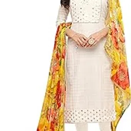 rajnandini Women's chanderi silk Embroidered Semi-Stitched Salwar Suit Material With Printed Dupatta-picture-30