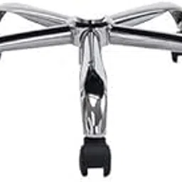 RAJCHAIR 26-Inch Revolving Chair with Steel Chrome Spider Base & Twin Caster Wheels – Sleek Chrome Design for Universal Chair-picture-20