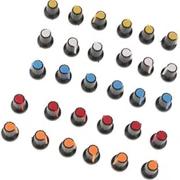 3x30PCS WH148 AG2 Potentiometer Knob Hat Yellow Orange Blue White Red-picture-26