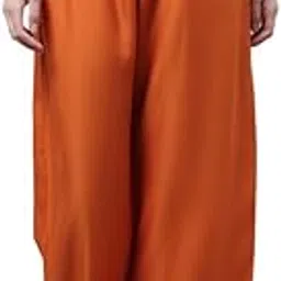 legit looks Rust Palazzo for Women's High-Waisted Palazzo Pants - Wide Leg, Stretchable, Flowy, and Comfortable Lounge Wear and Sizes-picture-44