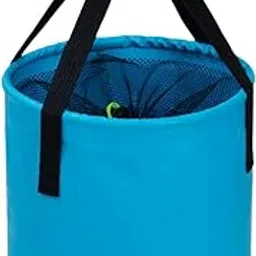 Drofail 10 Liter Folding Water Storage Bucket – Multi-Purpose Collapsible Basin with Carry Handle- (Sky Blue)-image-4