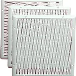 LJL Traders® White Square Exhaust Fan/Chimney Covers Vent Pipe Cover Mosquito Net Dust Controller (12 Inch, 3 Pieces)-picture-20