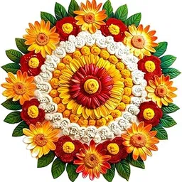 GovardhanSons - Mandala Floral Wall Sticker | Living Room Decor Sticker | Self-Adhesive Mural | Festive Decoration |Vinyl Self-Adhesive Mural, Peel & Stick Decorative Decal - EAMMD-17-picture-12
