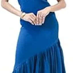 we worth Women’s Long One Piece Dress | Textured Fabric Sleeveless A-Line Dress | Elegant Casual Comfortable & Stylish Maxi Dress for Women-picture-24