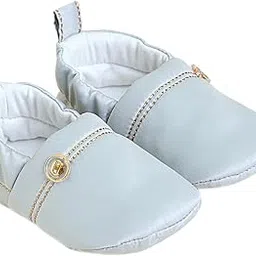 hopscotch Baby Boys and Baby Girls Padded Booties in Grey Color-picture-27