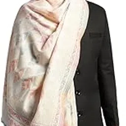 pashmoda Men Khumar Kaani Shawl, Authentic Kashmiri Luxury Pashmina Style Shawl (Size: 101 X 203 CM)-picture-25