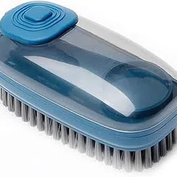DORMICO Soap Dispenser Scrub Cleaning Brush Household Cleaning Tools Washing Brush for Laundry Cloth Shoe, Good Scrubber Cleaner for Bathroom Kitchen Tub Shower Sink Carpet (Blue)-picture-39