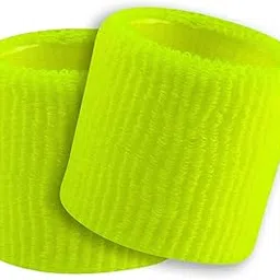Play2Fit 4 Cotton Wristband (2 Pair) Soft Sweatband For All Sport, Stretchable, Sweat Absorbent Supports Wrist Made In India (Fluora/Neon Green, 5 Inch)-picture-11