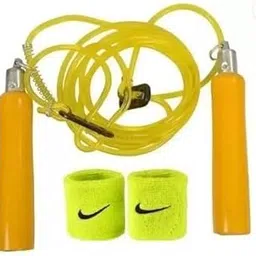 Worldwide e-Mart WOODEN HANDLE SKIPPING ROPE FOR GYM EXERCISE Freestyle Skipping Rope (Length: 10 cm)-picture-30