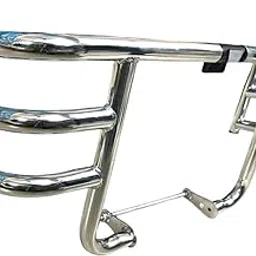 Royal Piston Leg Guard Compatible with Enfield Classic, Standard (2022-2025) & Meteor (2021-2025) Stainless Steel 3-Bend Airfly Chrome Leg Guard-picture-16