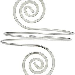 el regalo Fashion Armlet- Minimalist Spiral Coil Upper Arm Cuff Open Arm Bracelet Armlet Armband Bangle for Women & Girls-picture-47