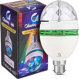 Glowing Night 3 Watt LED Rotating Light RGB Disco Party Crystal Ball Lights Effects-picture-16
