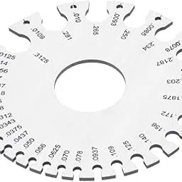 UPTODATETOOLS Round Thickness Stainless Steel Wire Gauge Diameter Gage Metal Inch Measurement Instrument Hand Tools-picture-29