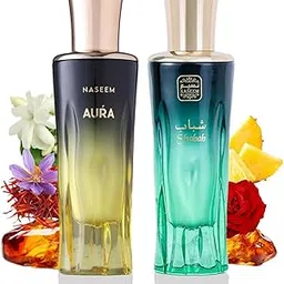 NASEEM Shabab Khalta & Aura Aqua Perfume for Unisex | Unisex Eau De Parfum & Extrait de Parfum, Alcohol-Free, Long-Lasting Floral, Fruity & Arabian Fragrances for Men & Women (Combo - 80ml Each)-image-16