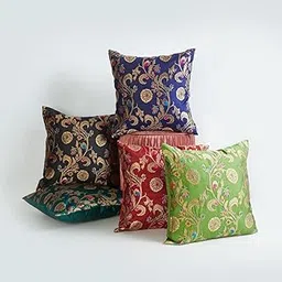 Home Centre Corsica Multicolour Printed Cushion Cover - 40x40cm - Set of 5-image-52