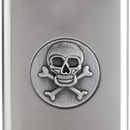 Stainless Steel Hip Flask, Alcoholic Beverage Holder, Alcohol Drinks Wine Whiskey Holder Bottle Or Liquor Flasks for Men Alcohol Pocket Bottle, Liquor Hip Flask 8oz (236 Ml) (Skull)-picture-13