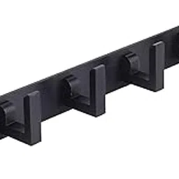 Ingo creation 6 Pin Bathroom Cloth Hooks Hanger Wall Bedroom Bathroom Robe Hooks Rail for Hanging Keys,Clothes,Towel Steel Hook (Pack of 1, Black)-picture-34