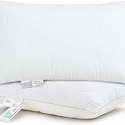 SPREAD SPAIN Tencel Fiber Pillow Set of 2, Ultra Soft and Bed Pillows for Sleeping & Neck Pain Relief Suitable for Back Sleeper, Side Sleeper & Stomach Sleeper (White, 68 X 45 cm)-image-15