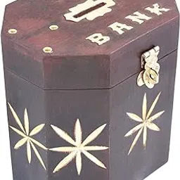 ITOS365 Handmade Wooden Piggy Bank - Money Bank - Coin Box - Money Box - Gift Items for Kids-picture-16