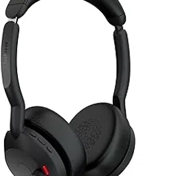 Jabra Evolve2 55 Stereo Wireless Headset with Charging Stand, Air Comfort Technology, Noise-Cancelling Mics, and ANC - Works with UC Platforms Such as Zoom and Google Meet - Black-image-63