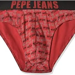 pepe jeans Cotton Blend Men's Briefs Regular Geometric (Pack of 3) (OPB01-P_Red_XL)-picture-46