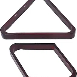 Pool Table Billiard Ball Racks, Wooden Triangle Diamond Rack Set, Billiards Accessories, Large Ball Holder 8 or 9 Ball for 5.72cm 2.3in Billiard Ball 2 Pack Black-picture-10