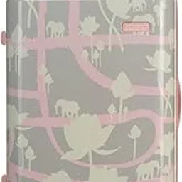 american tourister x Love Child Masaba 68 CM Medium with Recessed TSA Lock & 8 Wheel Printed Hard PC Check-in Suitcase for Travel/Trolley Bag for Travel/Travel Bag with Double Wheel for Unisex- Grey-picture-54