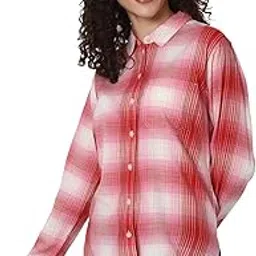 american eagle Women's Checkered Classic Fit Shirt-picture-34