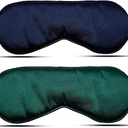MulberrybSilk Sleep Mask Set, Soft Eye Mask for Sleeping, 2-Pack, Blue and Green-picture-18