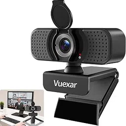 2K Webcam with Microphone, Web Camera withTripod, Dual Mics, Plug & Play Computer Camera for Online Calling, Cameras for Desktop PC or Laptop Zoom/Teams/Facetime-image-0