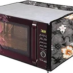 Anush Marino Microwave Oven Top PVC Cover for LG 28L MC2846BV Convection Microwave Oven Full Closure Cover for LG 28 LTR. with Attractive Digital Prints/Dustproof/Water Resistant-Grey-picture-10