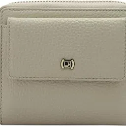 da milano Genuine Leather White Zip Around Women Wallet (1183OL)-picture-28