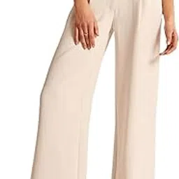 elendra jeans Elendra Cotton Blend Wide Leg Pants for Women | HIGH Waist Formal Baggy Pants-picture-56