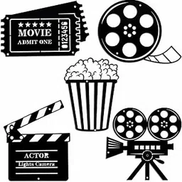 GADGETS WRAP Movie Theater Decor Cinema and Popcorn Wall Art Metal Reel Sign Action Sign Film Wall Decoration for Home-image-84